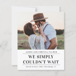 予算内の写真結婚発表