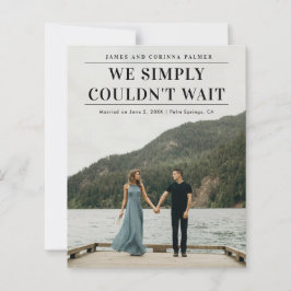 予算内の写真結婚発表