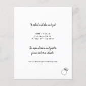 予算写真おもしろい婚約の発表 チラシ (裏面)