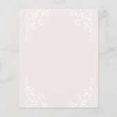 予算写真のレイヤー結婚式招待状 (裏面)