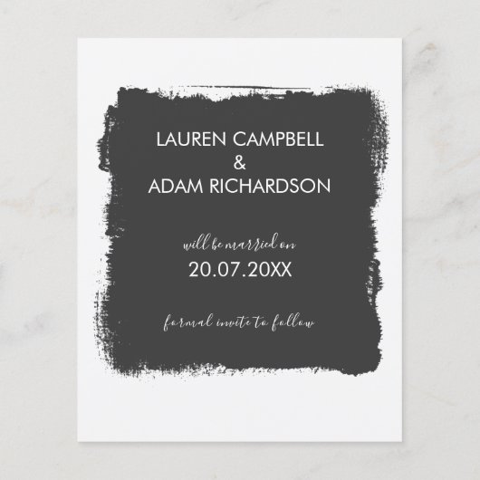 予算写真の発表日を結婚保存 (裏面)