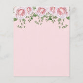 予算写真ハート婚約パーティ招待状 チラシ (裏面)