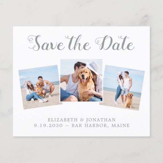 予算写真モダンコラージュ日付の保存 (正面)