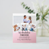 予算写真婚約引用文招待状 – 任意の色 (スタンド正面)