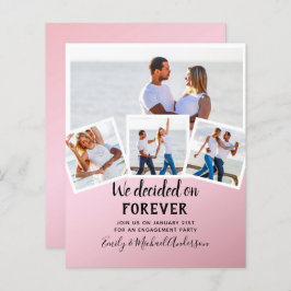 予算写真婚約引用文招待状 – 任意の色