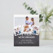 予算写真婚約引用文招待状 – 任意の色 (スタンド正面)