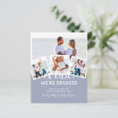 予算写真婚約引用文招待状 – 任意の色 (スタンド正面)