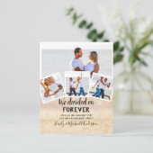 予算写真婚約引用文招待状 – 任意の色 (スタンド正面)