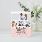 予算写真婚約引用文招待状 – 任意の色 (スタンド正面)