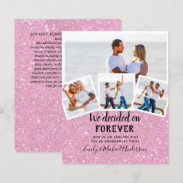 予算写真婚約引用文招待状 – 任意の色