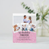 予算写真婚約引用文招待状 – 任意の色 (スタンド正面)