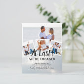 予算写真婚約引用文招待状 – 任意の色 (スタンド正面)