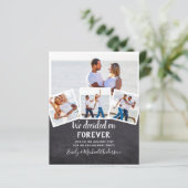 予算写真婚約引用文招待状 – 任意の色 (スタンド正面)