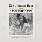 予算写真新聞結婚式の日付を保存 (正面)