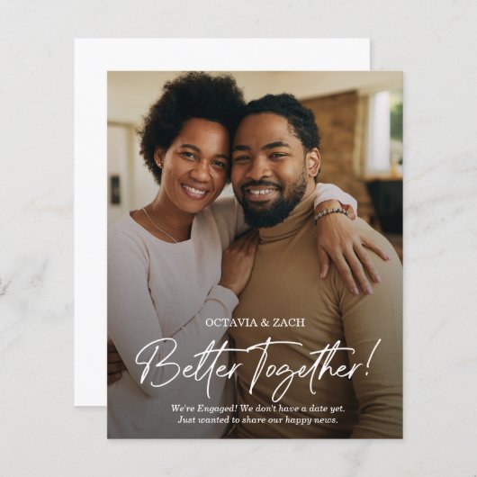 予算写真結婚の婚約発表 (正面/裏面)