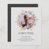 予算写真結婚の日付の変更フローラ (正面/裏面)