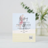 予算写真結婚のQRスキャンコード招待状 (スタンド正面)