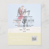 予算写真結婚のQRスキャンコード招待状 (正面)