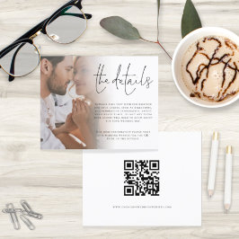 予算写真QRコードの結婚詳細エンクロージャ