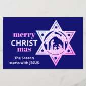 予算出生クリスチャンCHRISTmasカード (正面)