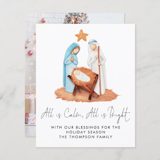 予算出生シーンすべて穏やかな写真 (正面/裏面)