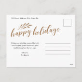 予算初めてのクリスマス結婚の写真 シーズンポストカード (裏面)