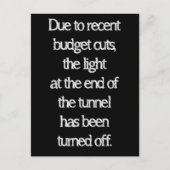 予算削減 ポストカード (正面)