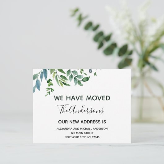 予算動意発表春緑 ポストカード (スタンド正面)