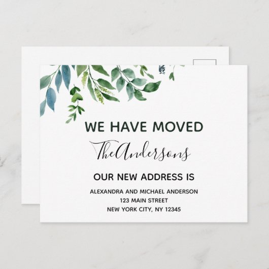 予算動意発表春緑 ポストカード (正面/裏面)