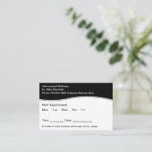 予算医療アポイントメント一括ビジネスカード 名刺 (スタンド正面)