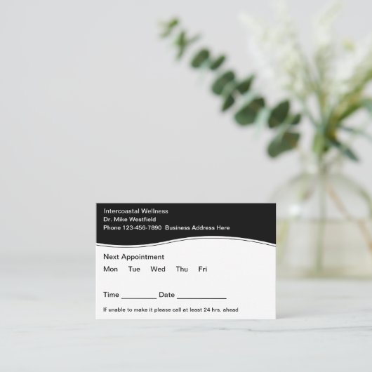 予算医療アポイントメント一括ビジネスカード 名刺 (スタンド正面)