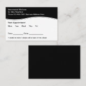 予算医療アポイントメント一括ビジネスカード 名刺 (正面/裏面)