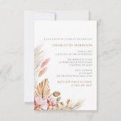 予算卒業スクリプトの写真パーティー 招待状 (裏面)