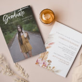 予算卒業スクリプトの写真パーティー 招待状