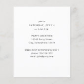 予算卒業ハット卒業パーティー チラシ (裏面)