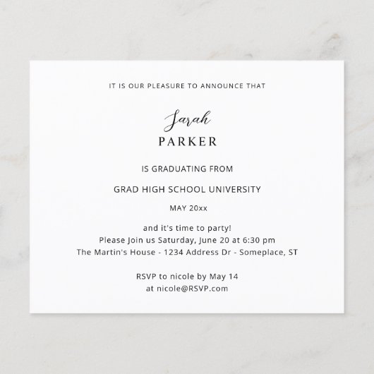 予算卒業パーティモダン6写真 チラシ (裏面)