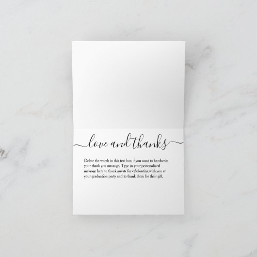 予算卒業フォトノートカード ノートカード (内部)