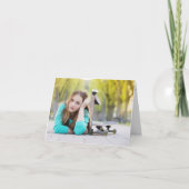 予算卒業フォトノートカード ノートカード (正面)