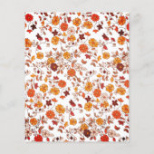 予算卒業レトロフローラパーティの招待状 チラシ (裏面)