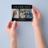 予算卒業写真コラージュ感謝していユー チラシ (手)