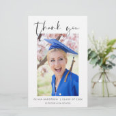 予算卒業写真ミニマルサンキューカード (スタンド正面)