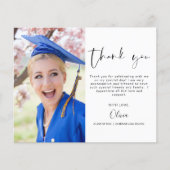 予算卒業写真ミニマルサンキューカード チラシ (正面)