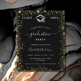 予算卒業式ブラック金ゴールドグリッター2023