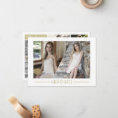 予算卒業生6写真部卒業 ノートカード (正面/裏面インサイチュ)