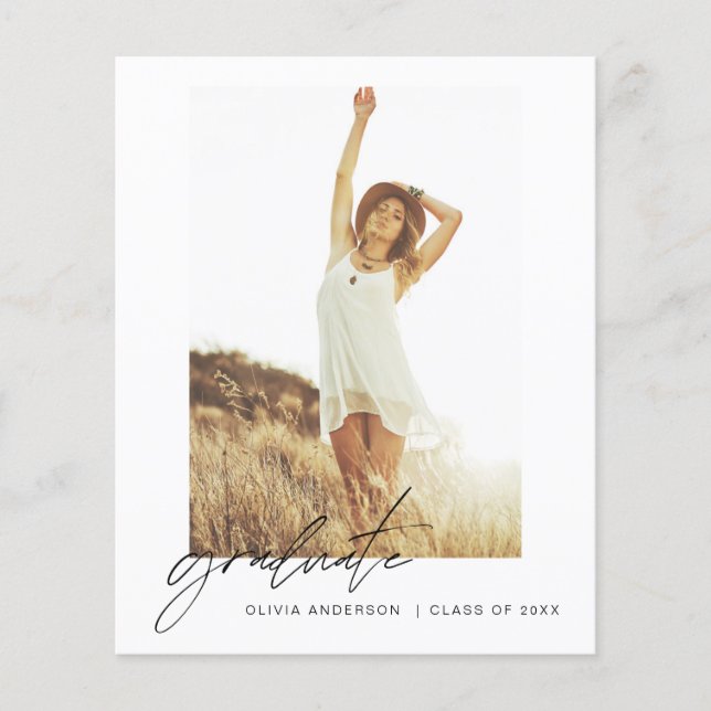 予算卒業発表フォトミニマル版 (正面)