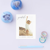 予算卒業発表フォトミニマル版 チラシ (シングル)