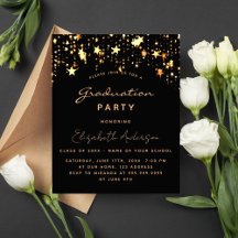 予算卒業2024パーティーブラック金ゴールド星