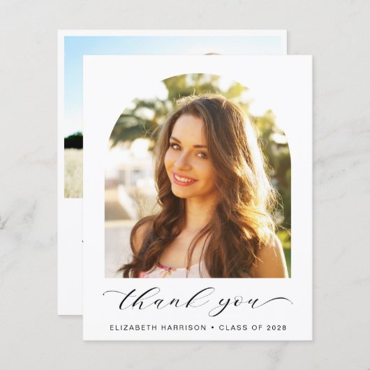 予算卒業Arch Photo Thank You (正面/裏面)