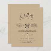 予算単色カラータイポグラフィのみ (正面/裏面)