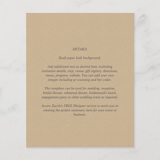 予算単色カラータイポグラフィのみ チラシ (裏面)